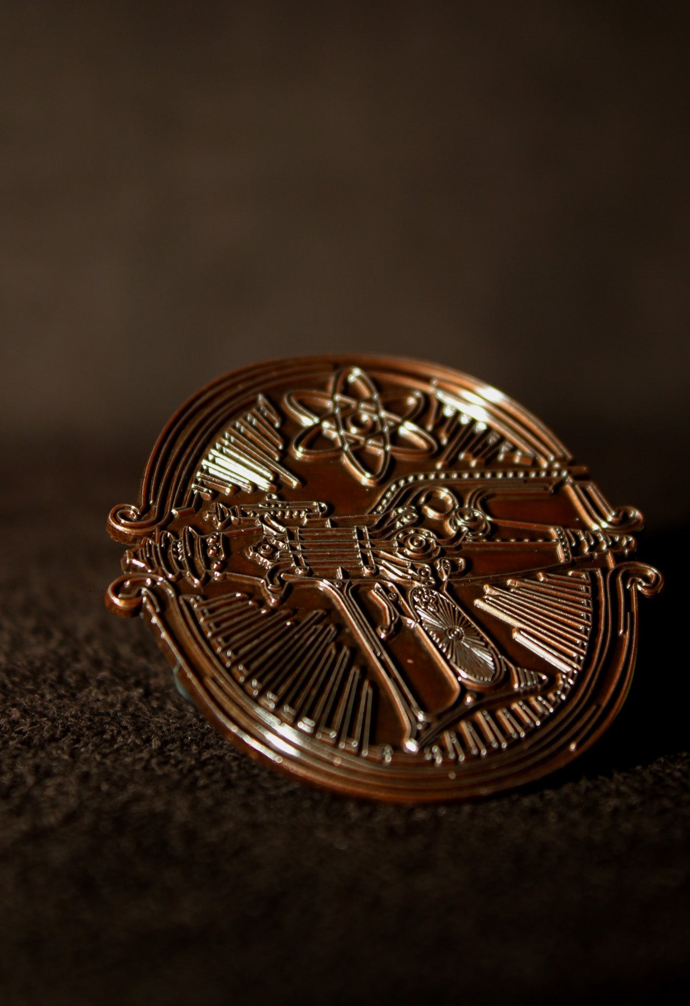 Dr. Grordbort's Copper Officer's Pin - Exalted Funeral