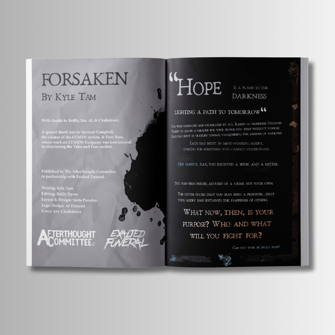 Forsaken + PDF - Exalted Funeral