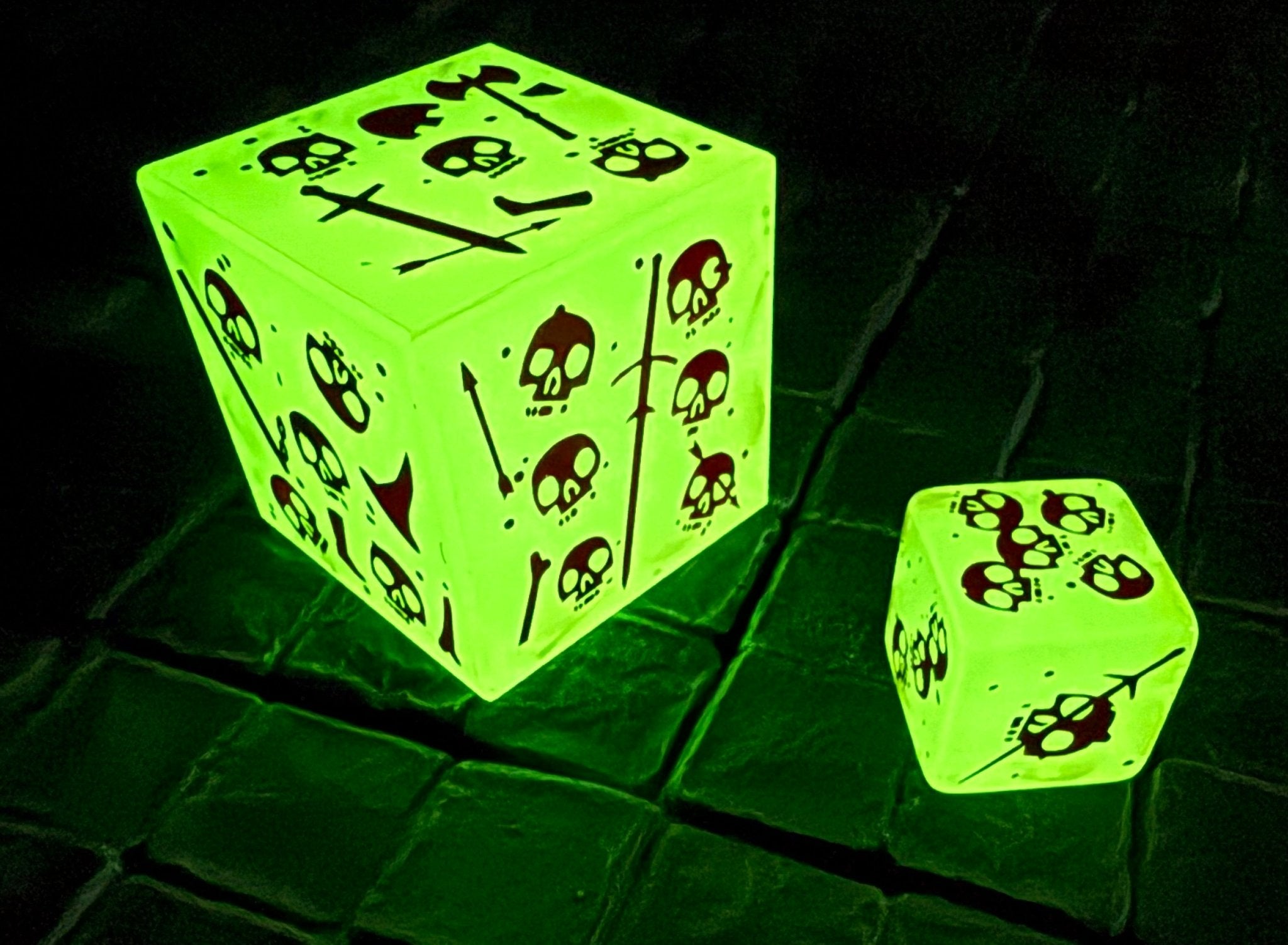 Massive Gelatinous Cube Bundle (Glow - in - the - Dark with Red Ink) by Severed Books - Exalted Funeral