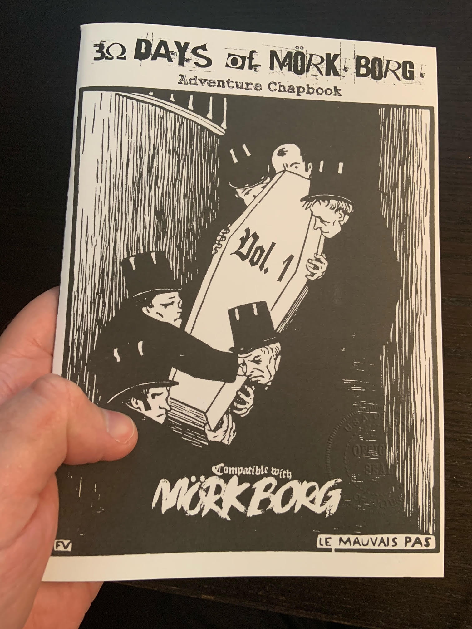 30 Days of MÖRK BORG Adventure Chapbook Vol. 1 + PDF - Exalted Funeral