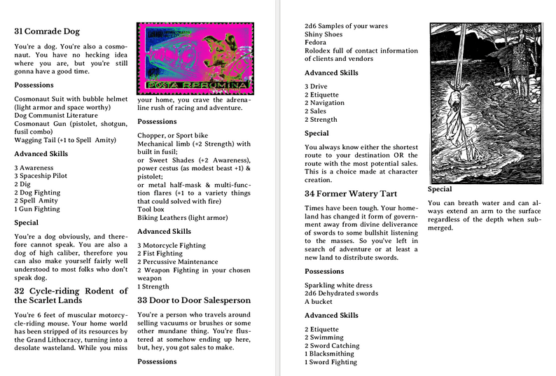 Axes & Orcs Compendium: Volume Two: Science-Fantasy Potpourri Backgrounds for Troika! - Exalted Funeral