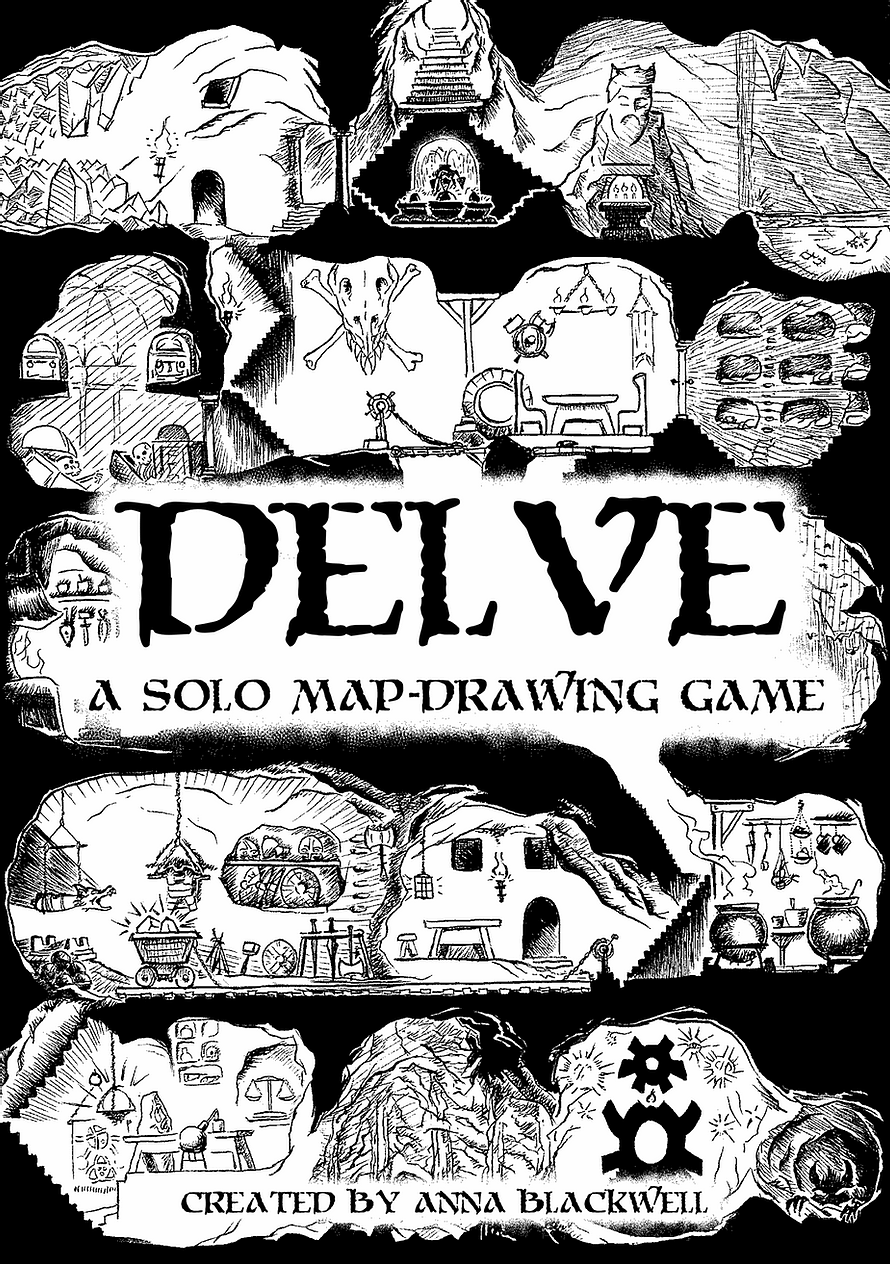 DELVE: A Solo Map Drawing Game + PDF - Exalted Funeral