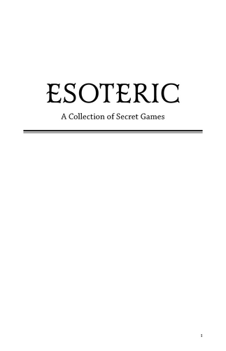 Esoteric + PDF