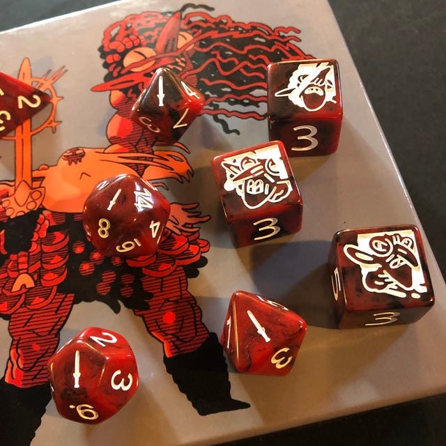 Head Lopper Dice Set + GM Screen Bundle