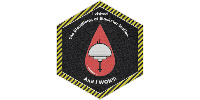 The Bloodfields at Blackstar Station - Zine + Poster + Patch + PDF - Exalted Funeral