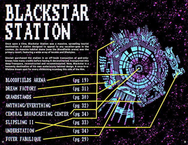 The Bloodfields at Blackstar Station - Zine + Poster + Patch + PDF - Exalted Funeral