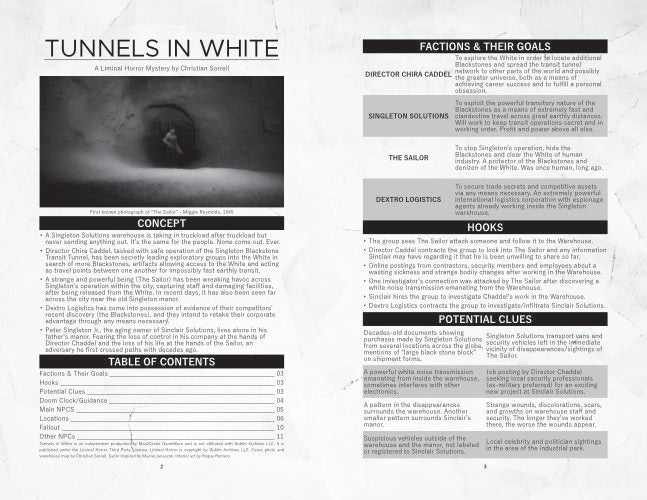 Tunnels in White + PDF - Exalted Funeral