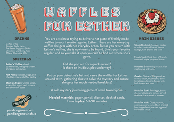 Waffles for Esther + PDF - Exalted Funeral